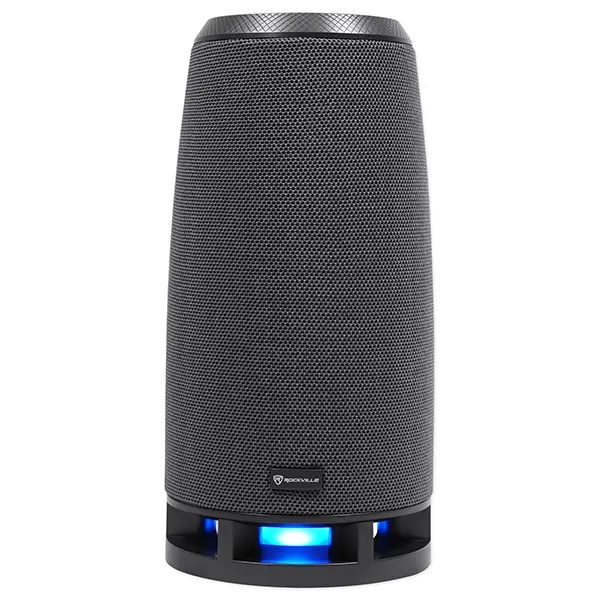 Rockville RockShip 50 Watt Portable Bluetooth Speaker w/LED Lights+Radio/USB/AUX